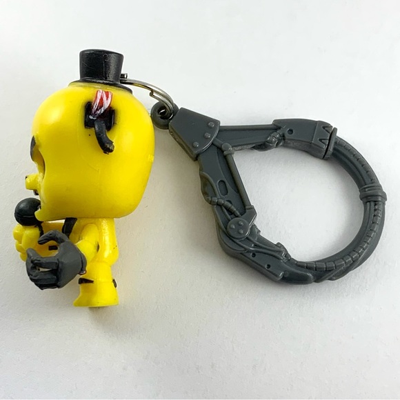 Five Nights at Freddys Golden Freddy Keychain Backpack Clip yellow 2015 Scott C - Picture 8 of 11